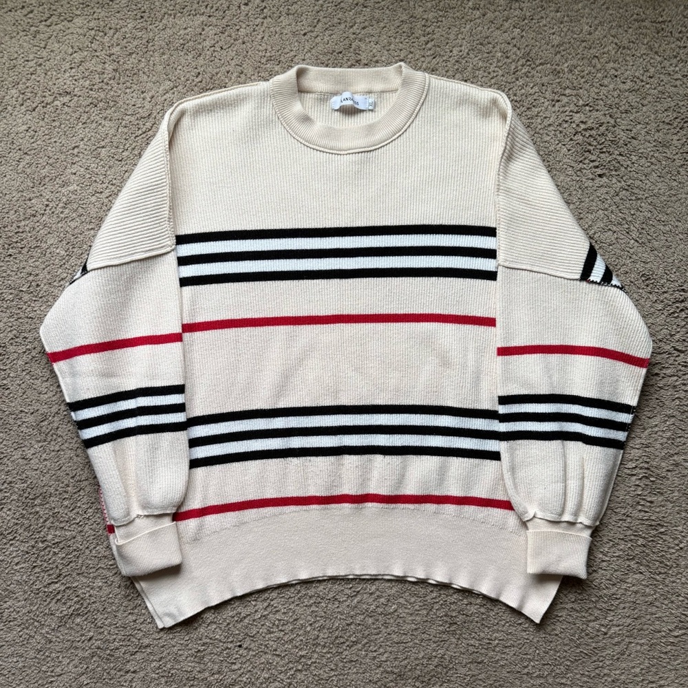 Cream and red striped Women’s ANRABESS sweater